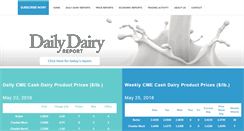 Desktop Screenshot of dailydairyreport.com